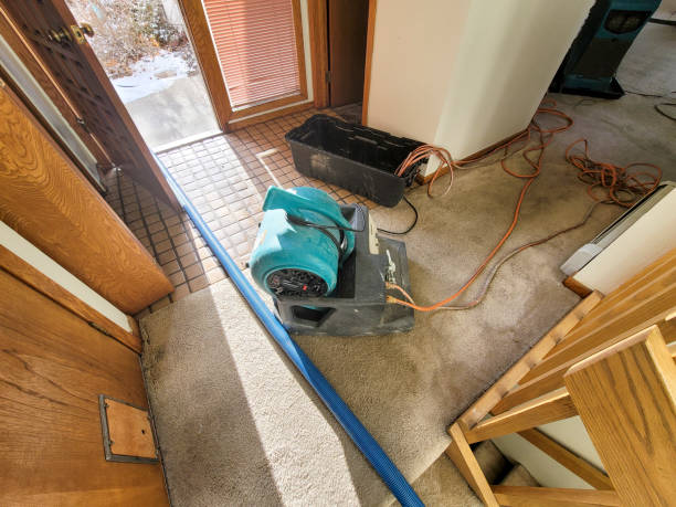 Water damage restoration process in Everett, PA