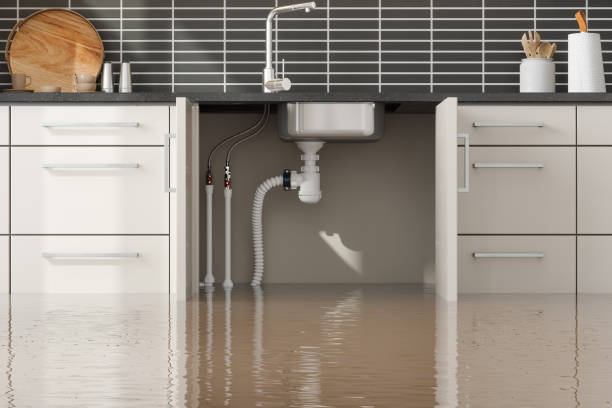 Water damage restoration process in Everett, PA